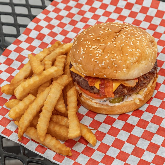 Double Bacon Hamburger.