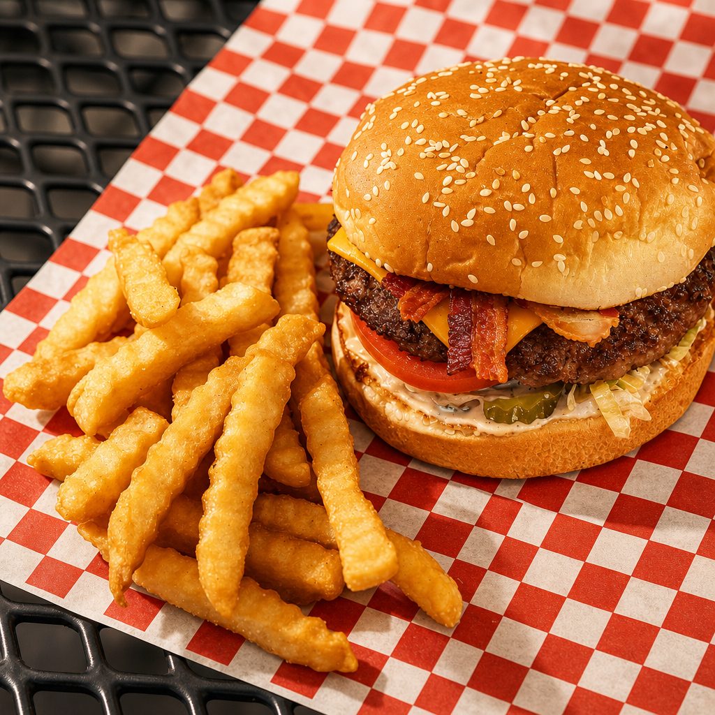 Double Bacon Hamburger.